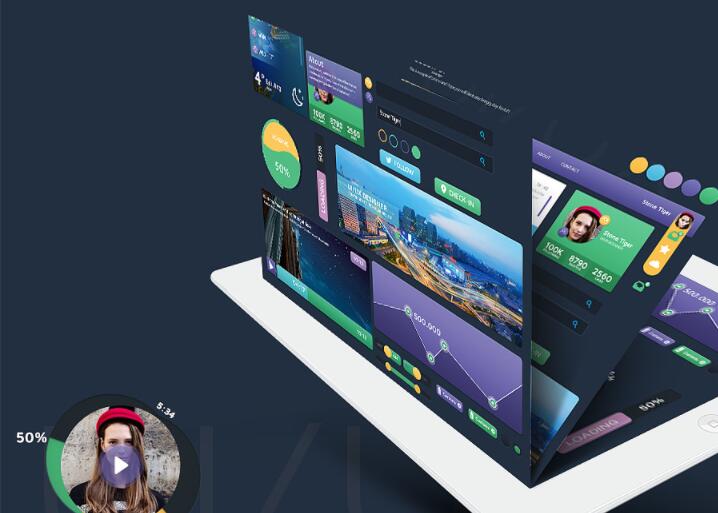 简洁引导页源码